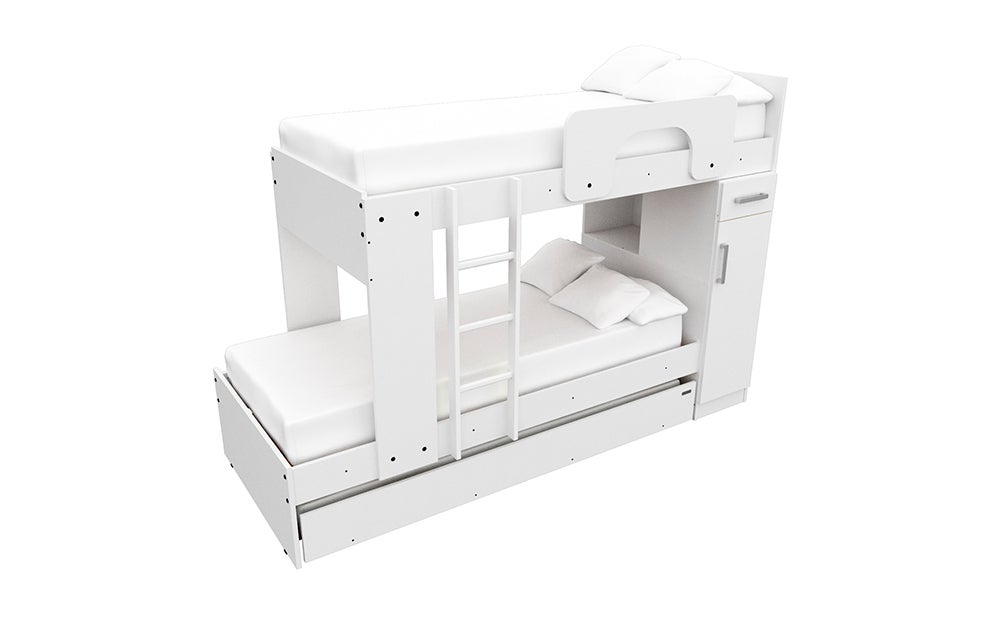 Cama Cucheta Gabinete 1 Plaza Katia Blanco Squad